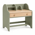 Kinderschreibtisch MDF Eichenholz Olivgrün 100x55x79 cm