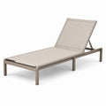 Gartenliege Aluminium Textilene Beige verstellbar